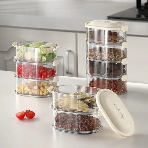 4-Layer Rectangular Airtight Storage Container