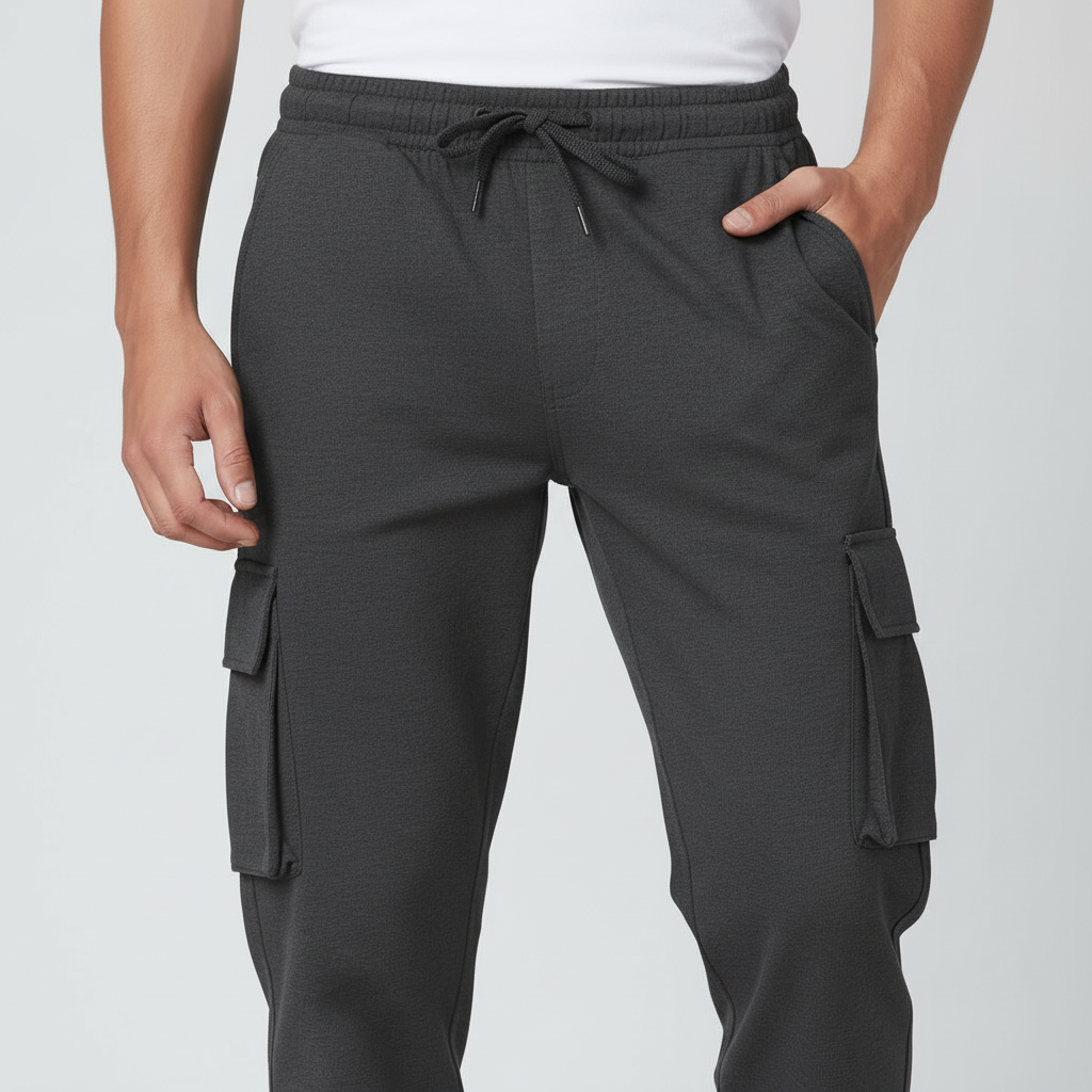 Men’s Drawstring Waist Cargo Jogger Pants