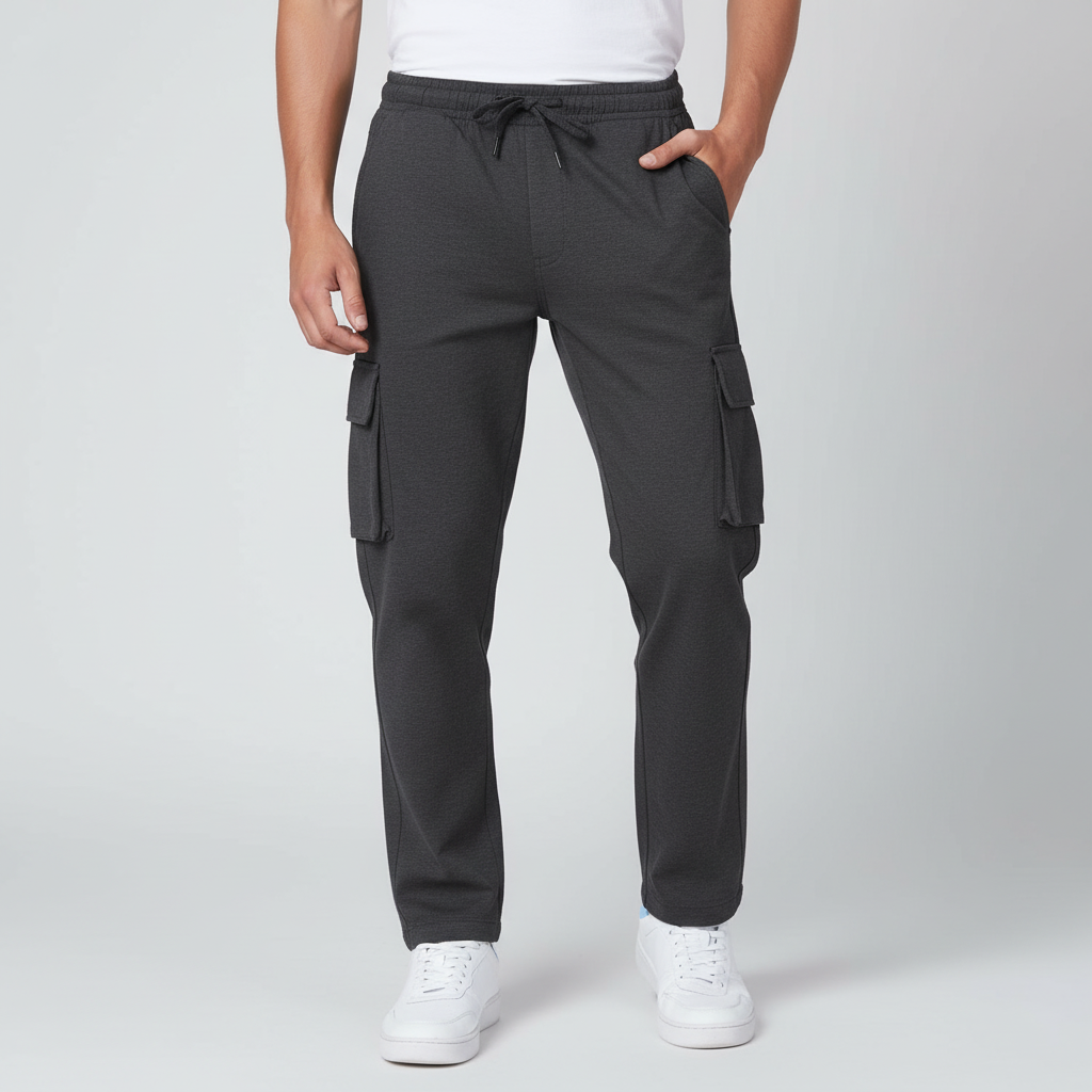 Men’s Drawstring Waist Cargo Jogger Pants