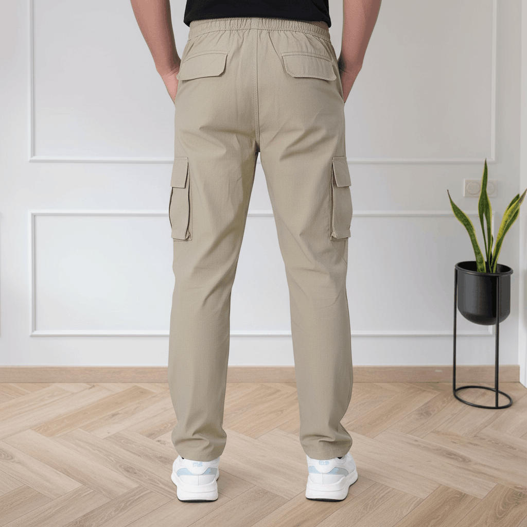 Classic Beige Cargo Pants for Men