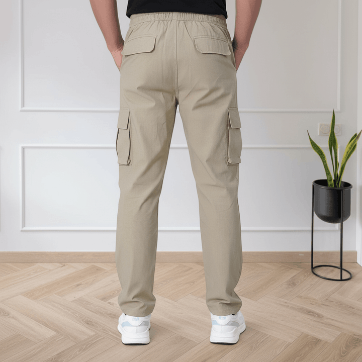Classic Beige Cargo Pants for Men