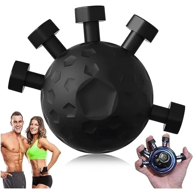 Ultimate Finger Exerciser Strength Trainer Exercise Ball Hand Strengthener Hand Balls Workout Equipment for Men & Women