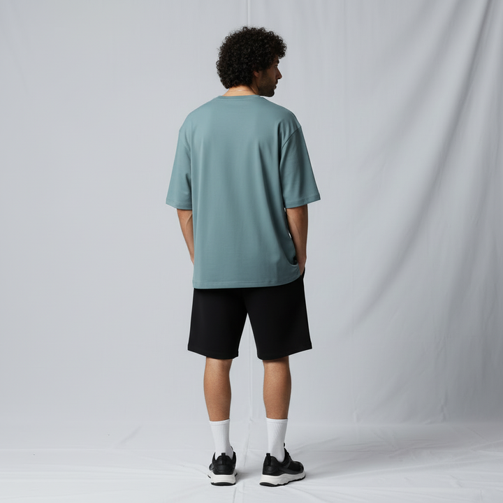 Men’s Oversized T-Shirt with Utility Zip Pocket