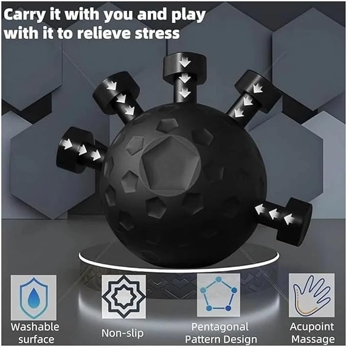 Ultimate Finger Exerciser Strength Trainer Exercise Ball Hand Strengthener Hand Balls Workout Equipment for Men & Women