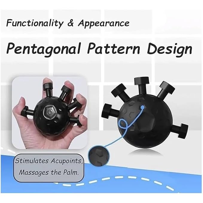 Ultimate Finger Exerciser Strength Trainer Exercise Ball Hand Strengthener Hand Balls Workout Equipment for Men & Women