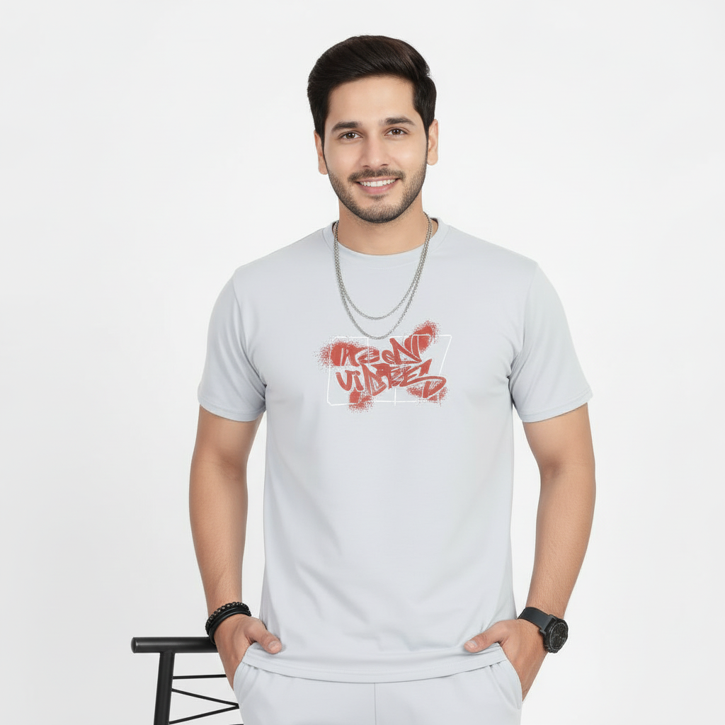 Men’s Printed T-Shirt and Shorts Co-Ord Set