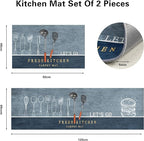 Kitchen Mats, Waterproof Memory Foam Kitchen Rugs, Standing Desk Mat Floor Mats ( 120x40, 60x40 )