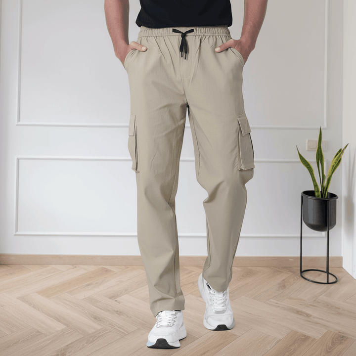 Classic Beige Cargo Pants for Men