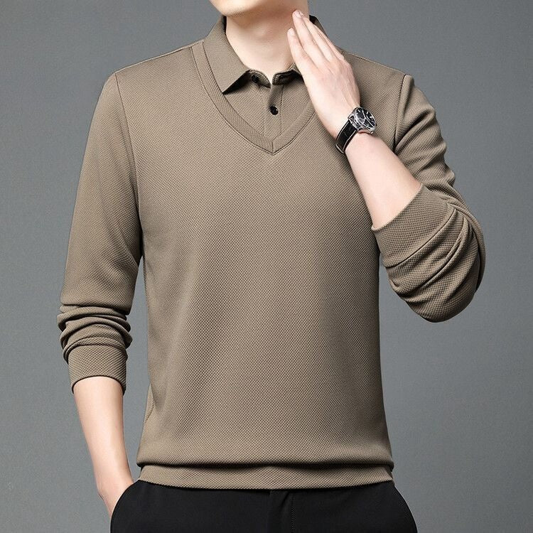 Versatile Men's Knitted Shirts