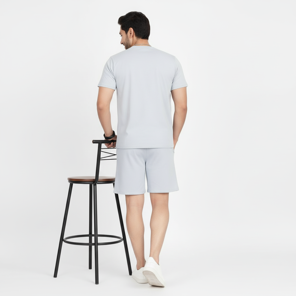 Men’s Printed T-Shirt and Shorts Co-Ord Set