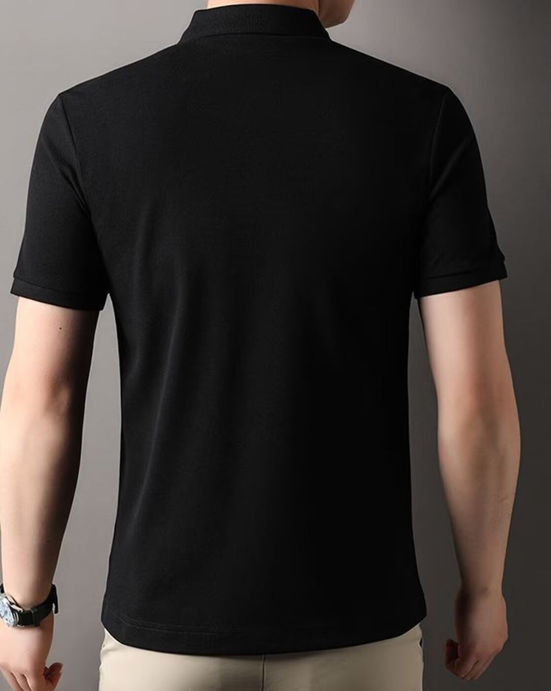 Short Sleeve Polo with Golden Rider Logo