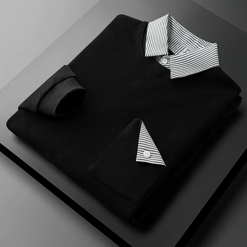 Tan Collar and Cuff Trim Polo