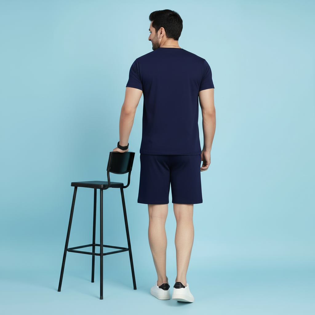 Men’s Motivational Print T-Shirt and Shorts Co-Ord Set
