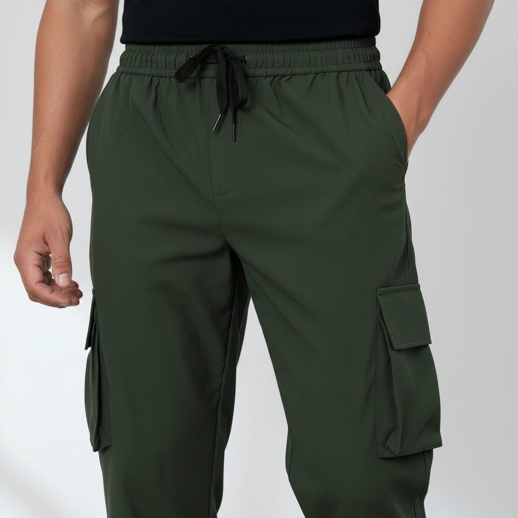 Men’s Elastic Waist Utility Cargo Pants
