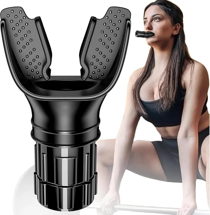 Breathing Trainer Device Lung Exerciser Machine for High Altitude Running Neck & Lung Strength Training Equipment Respiratory Improvement Mask for Athletes & Fitness Enthusiasts