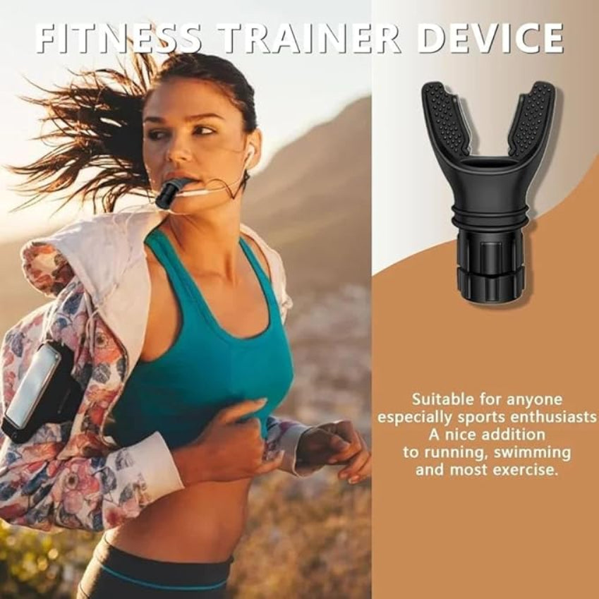 Breathing Trainer Device Lung Exerciser Machine for High Altitude Running Neck & Lung Strength Training Equipment Respiratory Improvement Mask for Athletes & Fitness Enthusiasts