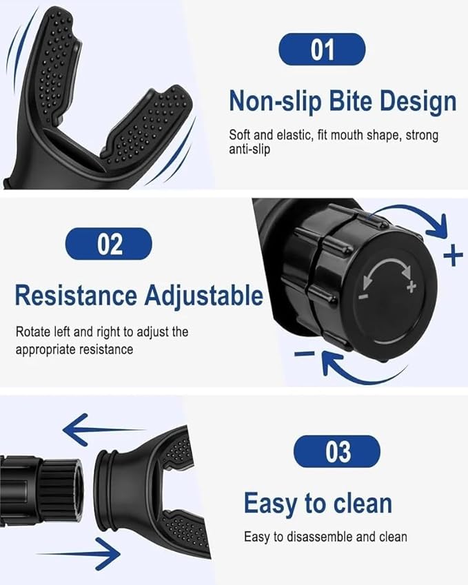 Breathing Trainer Device Lung Exerciser Machine for High Altitude Running Neck & Lung Strength Training Equipment Respiratory Improvement Mask for Athletes & Fitness Enthusiasts