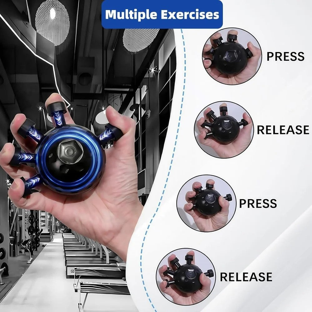 Ultimate Finger Exerciser Strength Trainer Exercise Ball Hand Strengthener Hand Balls Workout Equipment for Men & Women
