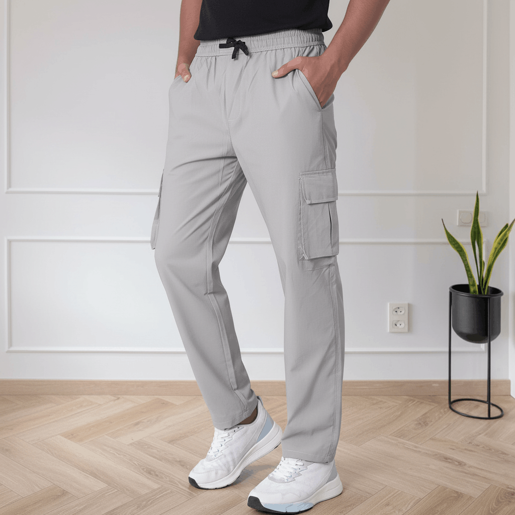 All-Day Comfort Cargo Pants – Stylish Grey Utility Bottomwear
