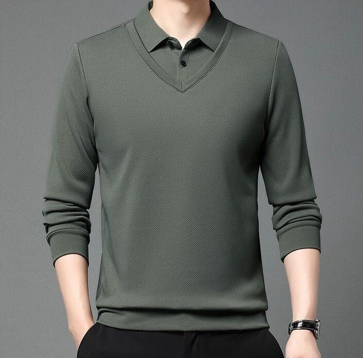 Versatile Men's Knitted Shirts