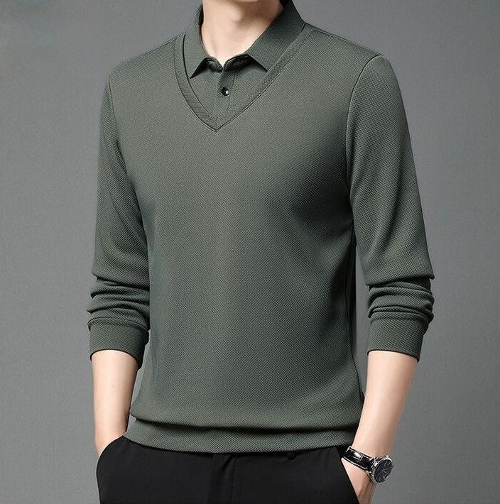 Versatile Men's Knitted Shirts
