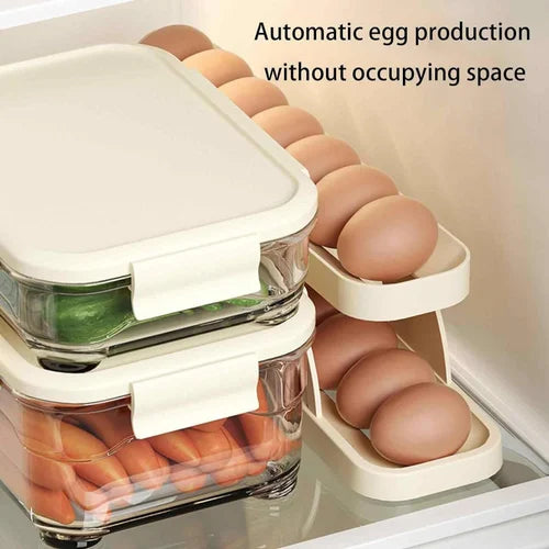 Rolling Egg Tray Rolling Egg Tray Fridge Roll Down Refrigerator Egg Dispense Fridge Egg Holder