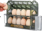 Automatic flip egg box storage refrigerator side door preservative automatic bouncing egg rack