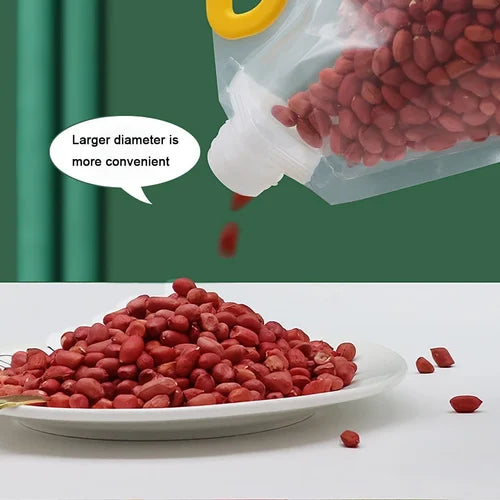 Plastic 2.5L Food Storage Bag Grain Storage Suction Bags