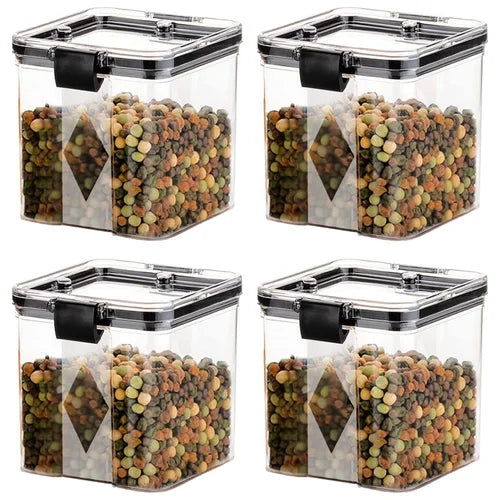 4pcs Set AirTight Kitchen Storage Container Set, Kitchen containers