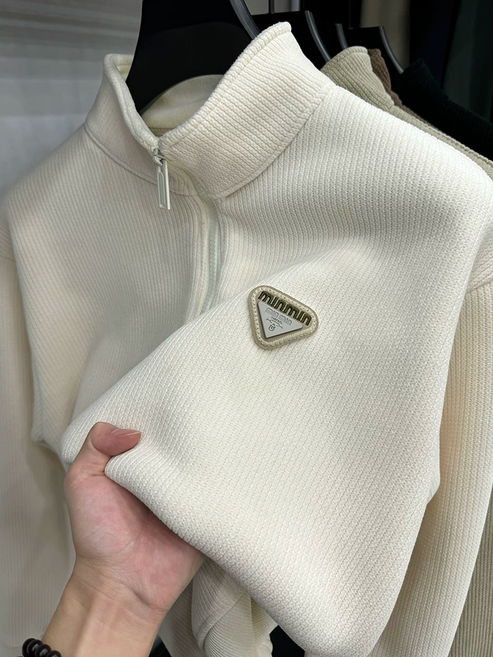 Faux-Layered V-Neck Top