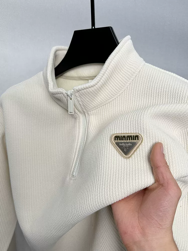 Faux-Layered V-Neck Top