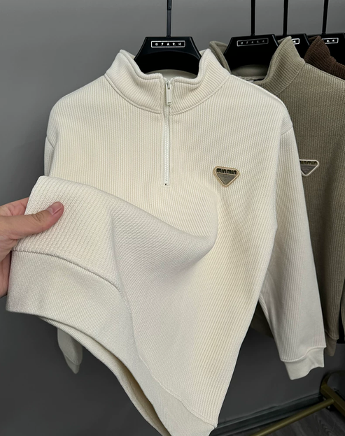 Faux-Layered V-Neck Top